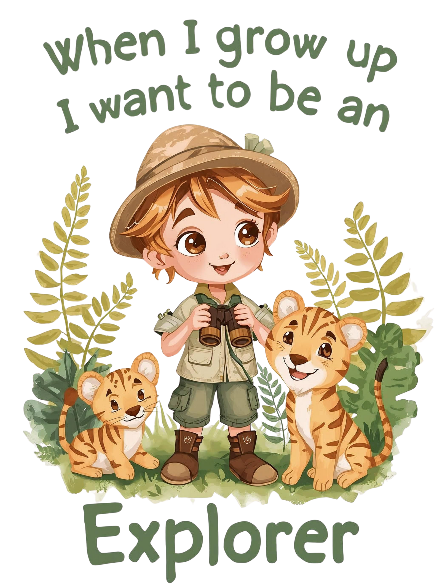 When I grow up I want to be an explorer