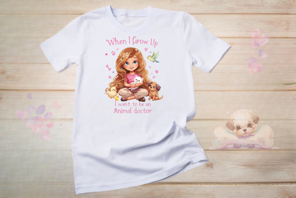 When I grow up I want to be an animal doctor