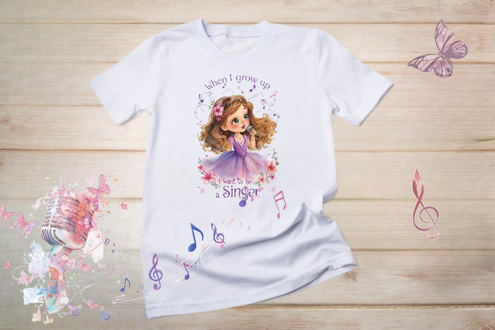 When I grow up I want to be a singer