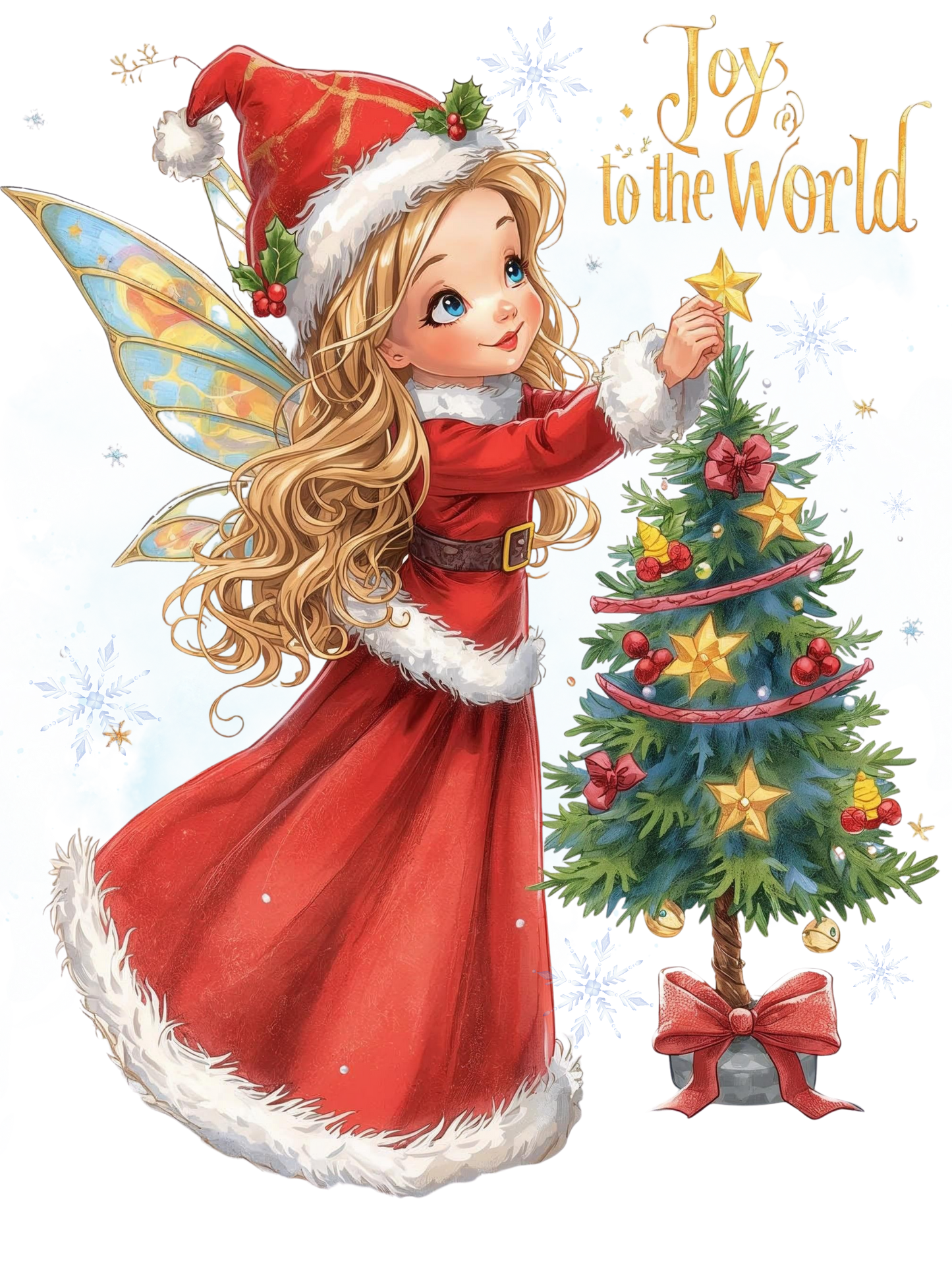 A beautifully merry and bright fairy Christmas