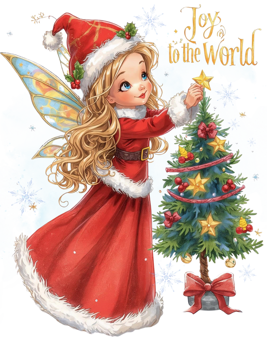 A beautifully merry and bright fairy Christmas