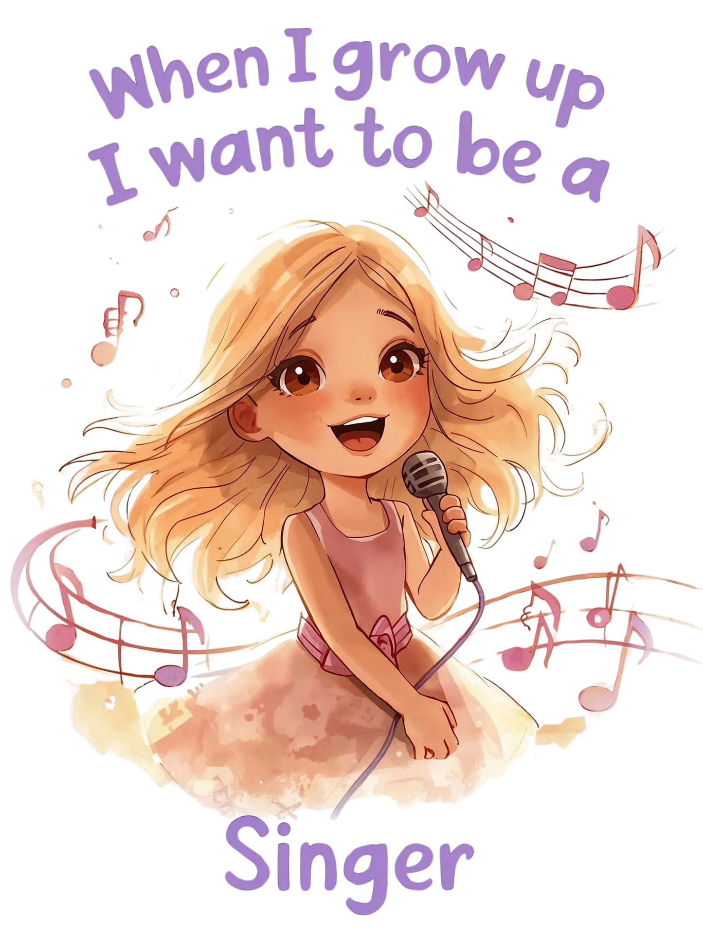When I grow up I want to be a singer