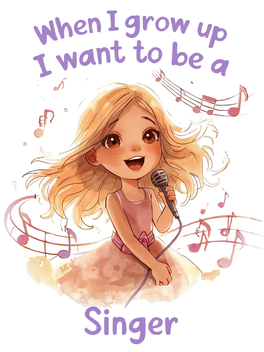 When I grow up I want to be a singer
