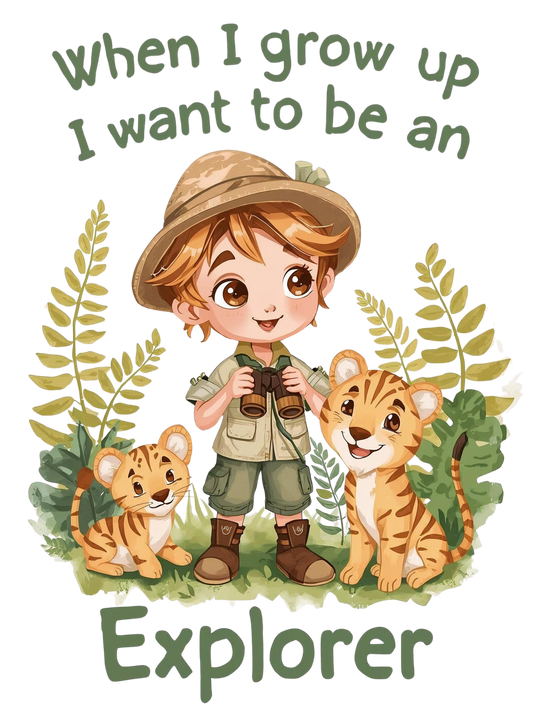 When I grow up I want to be an explorer
