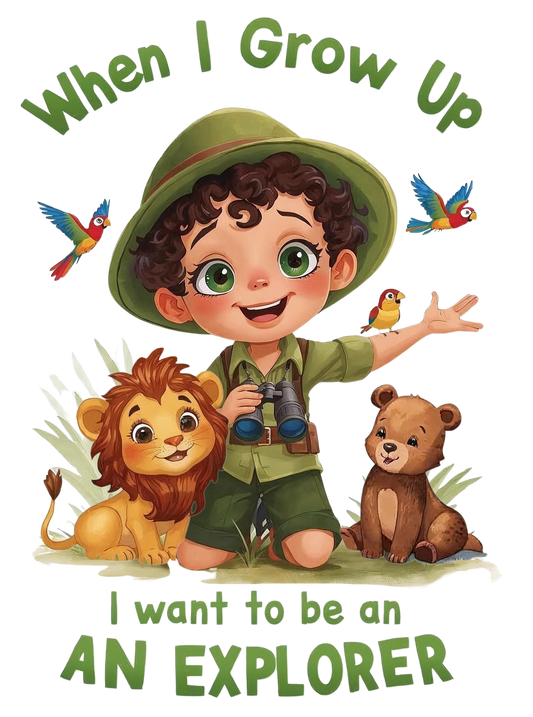 When I grow up I want to be an explorer
