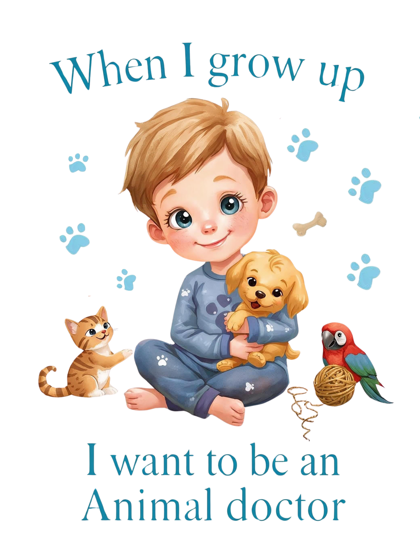 When I grow up I want to be an animal doctor