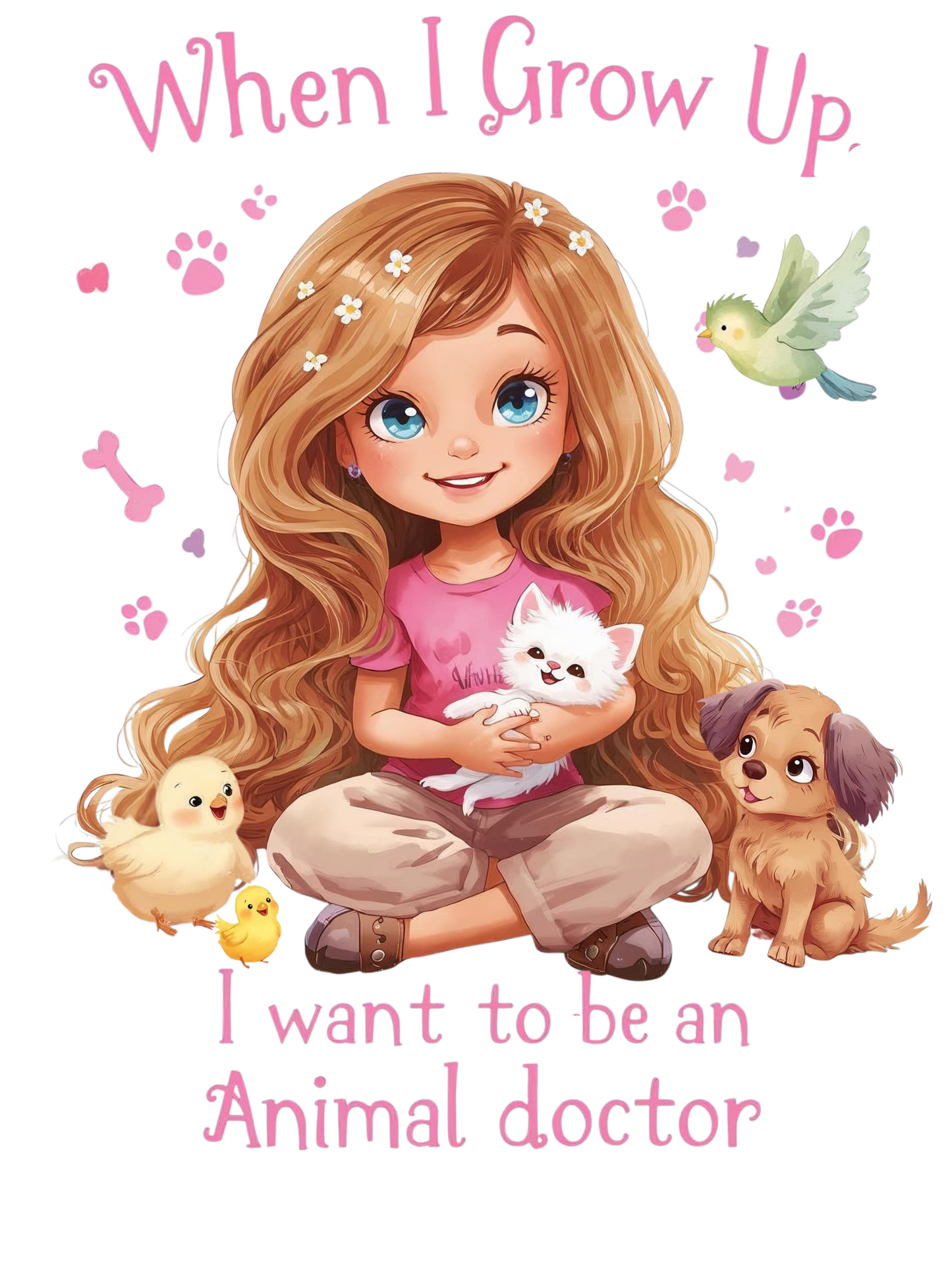 When I grow up I want to be an animal doctor