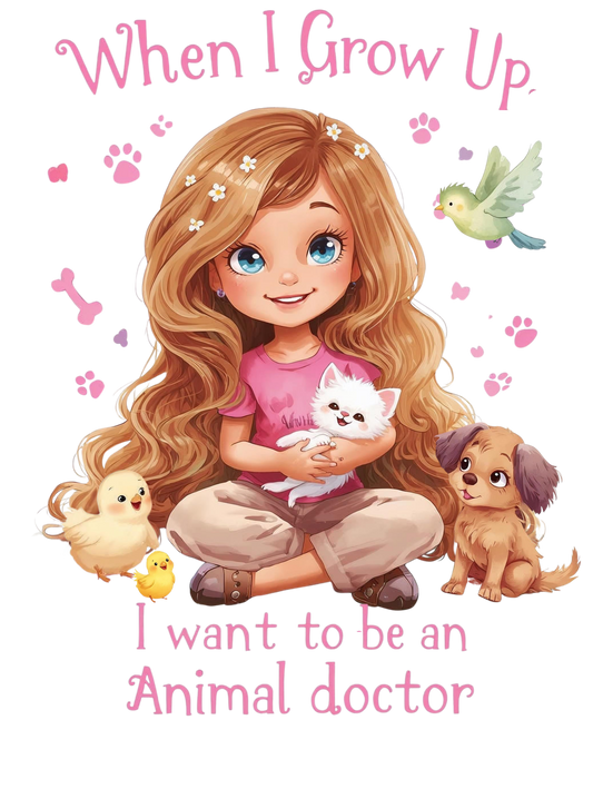 When I grow up I want to be an animal doctor