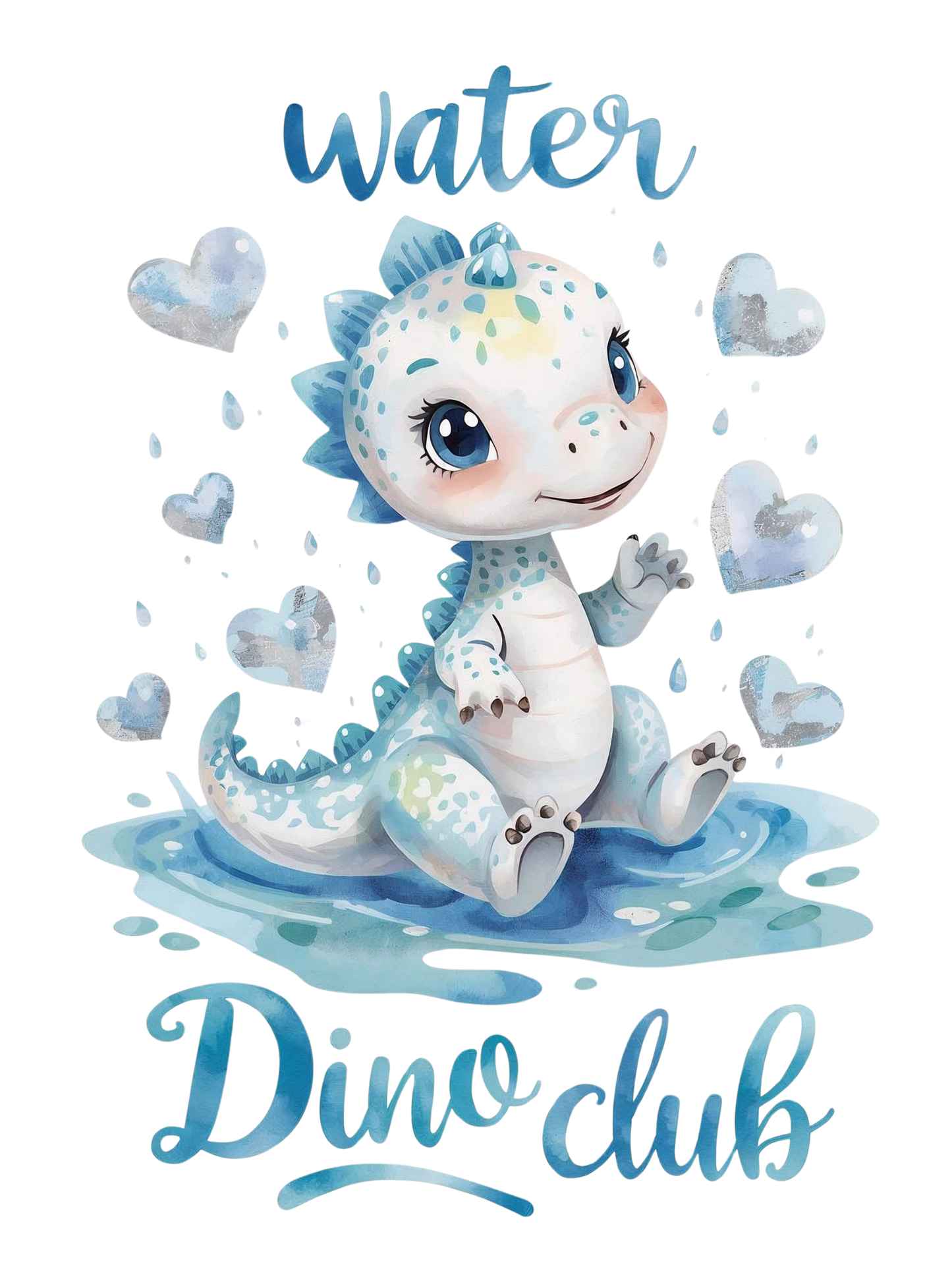 Water dinosaur design 1