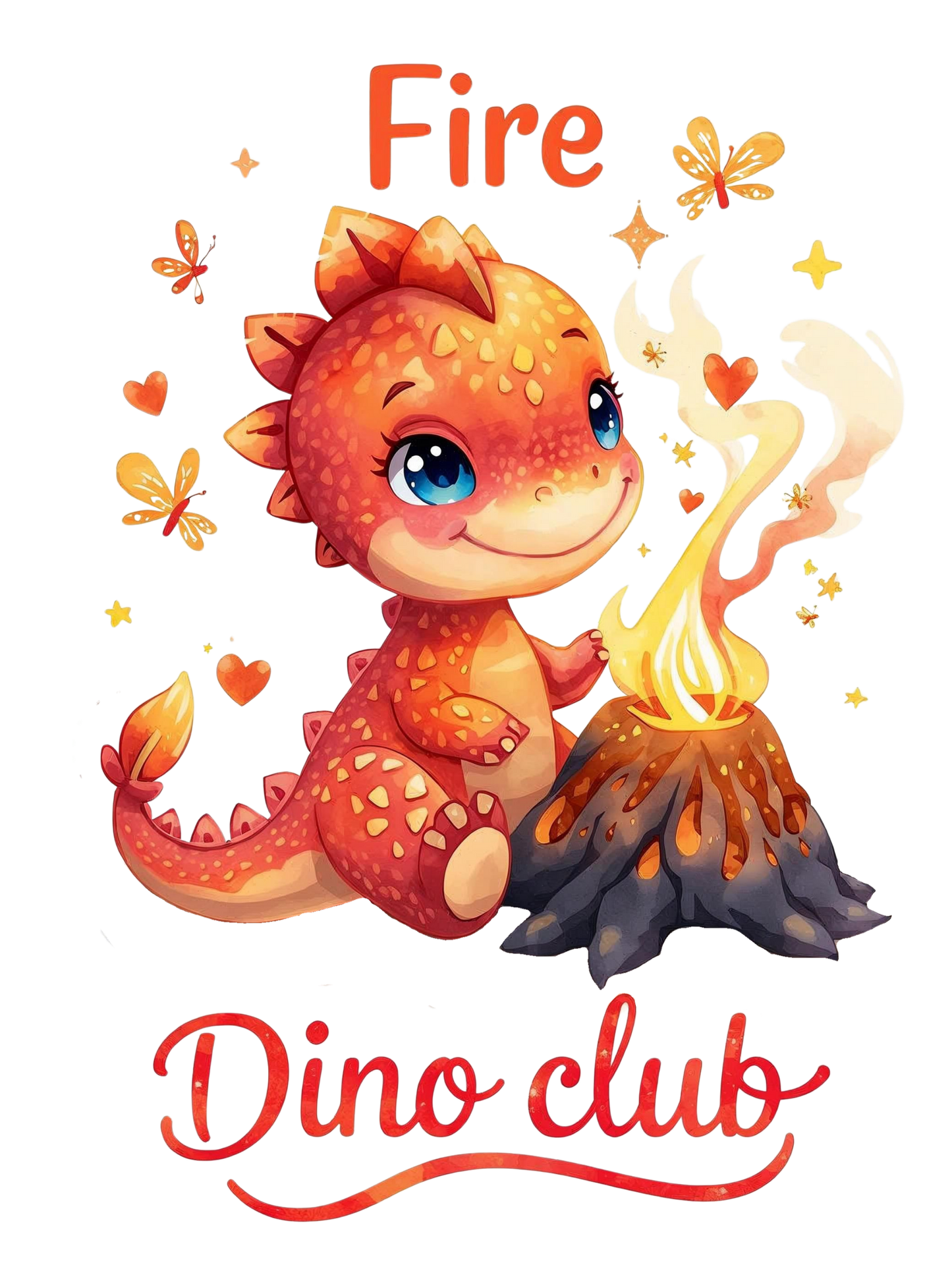 Fire dinosaur design 1