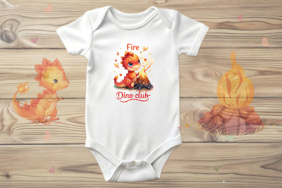 Fire dinosaur design 1
