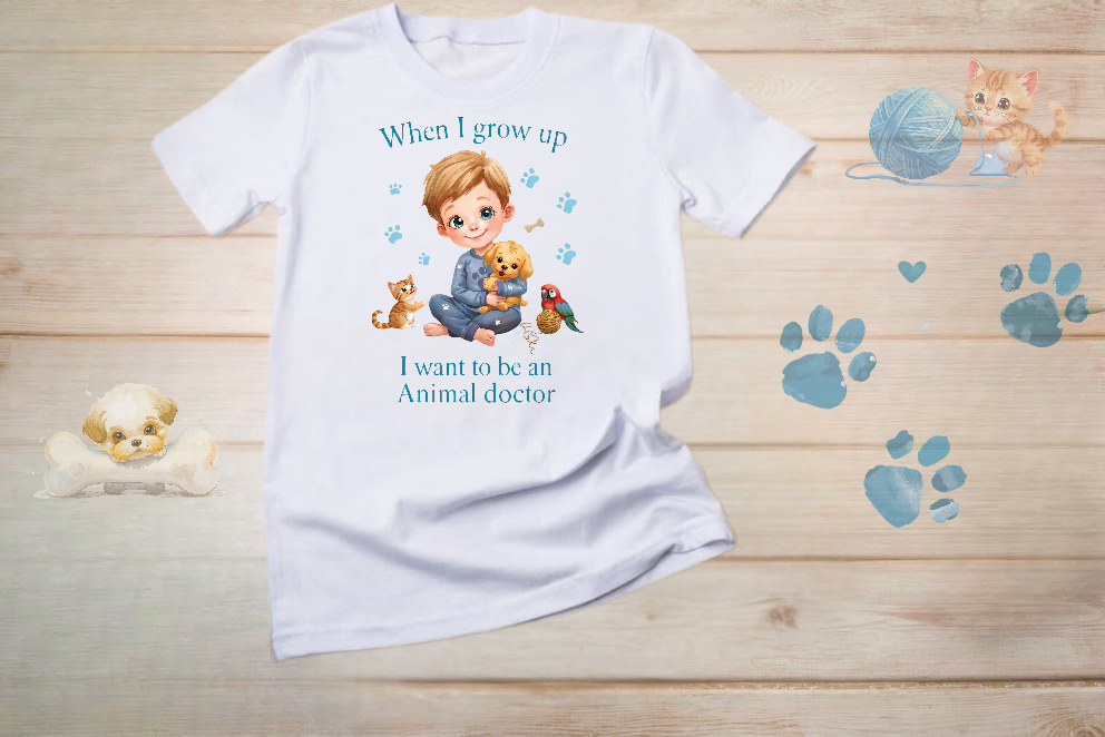 When I grow up I want to be an animal doctor